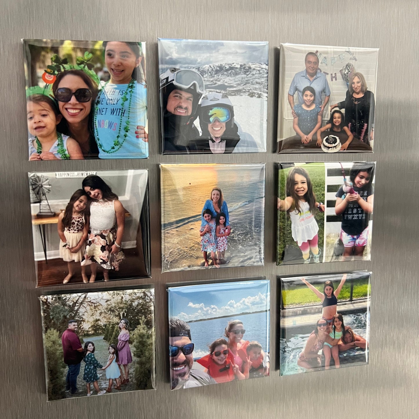 Custom Photo Magnets (Set of 9)